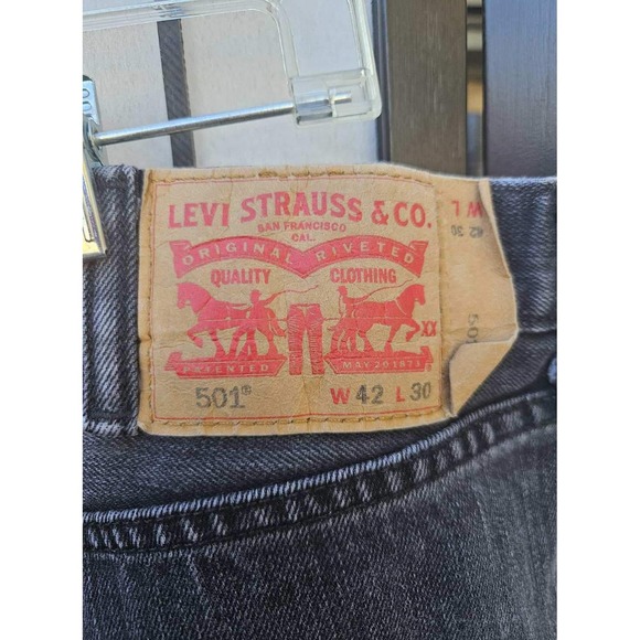LEVI'S‎ 501 ORIGINAL FIT JEANS – MEN'S W42 L30 – 100% COTTON - Picture 6 of 6